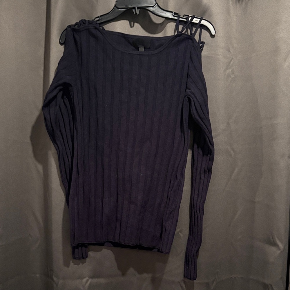 INTERMIX Navy Off-Shoulder Top